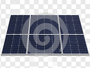Solar panel array isolated on white background isolated on white background