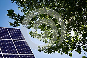 Solar Panel and blue sky