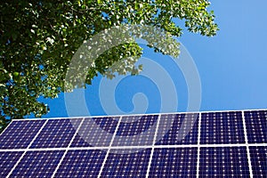 Solar Panel and blue sky