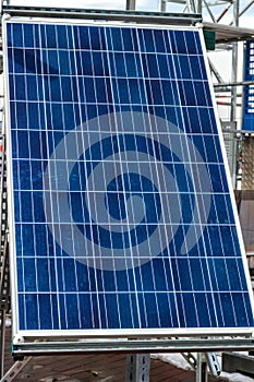 Solar panel close-up. Alternative energy sources