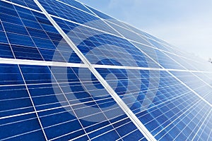 Solar panel close up