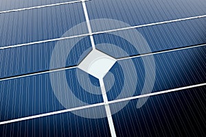 Solar panel close up pattern with high detail