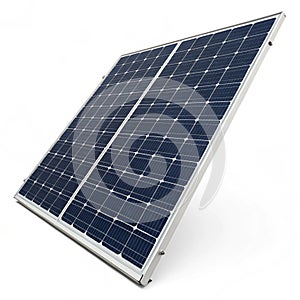 Solar panel 3D model realistic isolated on white