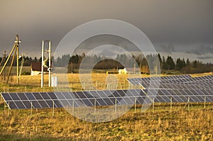 Solar panel energy collector farm