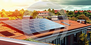 solar panel energy sun power, copy space background