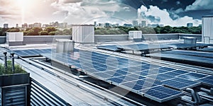 solar panel energy sun power, copy space background