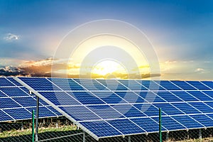 Solar panel  . energy of the sun  .