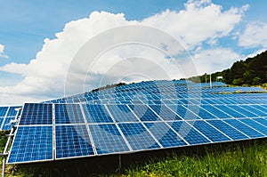 Solar panel farm