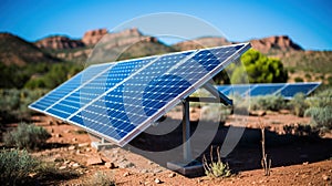 A Solar Panel Farm in the Desert