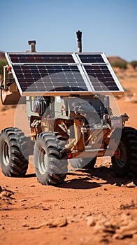 A Solar Panel Farm in the Desert