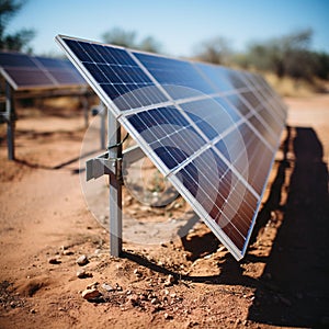 A Solar Panel Farm in the Desert