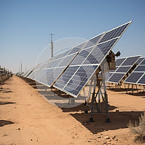 A Solar Panel Farm in the Desert