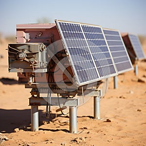 A Solar Panel Farm in the Desert