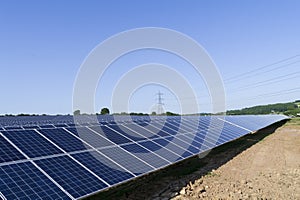 Solar panel farm photo