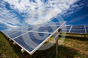 Solar panel field