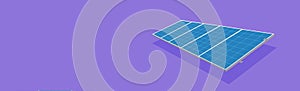 Solar Panel in flat design - Solar Energy Equipment Concept Image