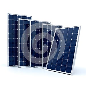 solar panel gracefully absorbs sunlight