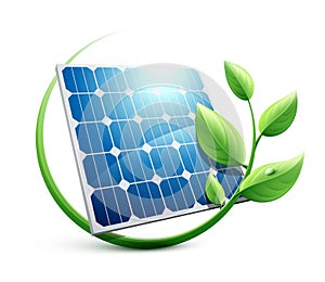 Solar Panel green energy concept