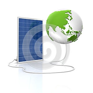 Solar panel for green and renewable energy