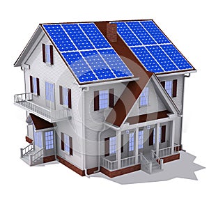 Solar panel house