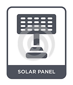 solar panel icon in trendy design style. solar panel icon isolated on white background. solar panel vector icon simple and modern