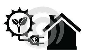 Solar panel icon