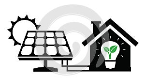 Solar panel icon