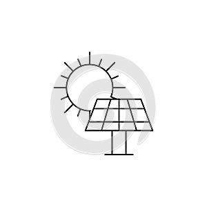 Solar panel icon