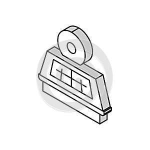 solar panel installation isometric icon vector illustration