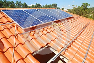 Solar panel installation photo