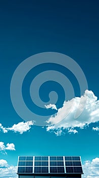 Solar Panel Installation on a Rooftop Under Clear Blue Sky