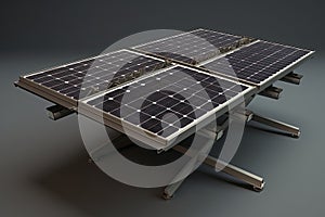 Solar Panel Isolated. 3D rendering