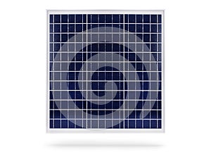 Solar battery isolated on a white background -  quad. photo