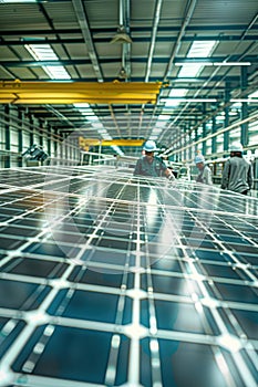 Solar Panel Manufacturing: Robotics and Quality Control in Modern Assembly Plant