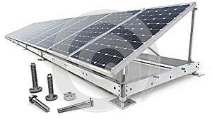 Solar Panel Mounting System with Adjustable Angle