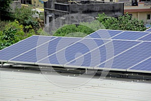 Solar panel, photovoltaic, alternative electricity source - concept of sustainable resources 2021