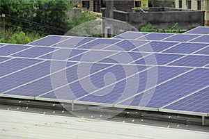 Solar panel, photovoltaic, alternative electricity source - concept of sustainable resources 2021