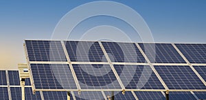 Solar panel, photovoltaic, alternative electricity source - concept of sustainable resources