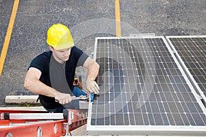 Solar Panel Repair with Copyspace