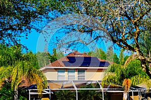 Solar panel on the roof