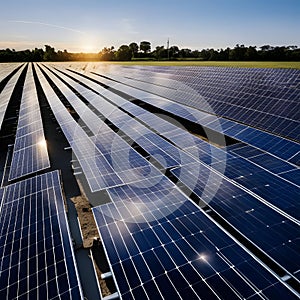 Solar panel on the roof of a house, both energy and ecology