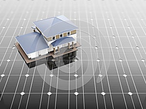 Solar panel and smart house