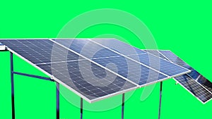 solar panel, solar energy photocell isolated on chroma key background