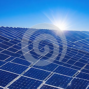 Solar Panel Solarzellen alternative Energie der Zukunft generativ photo
