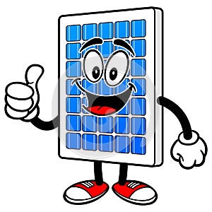 Solar Panel with Thumbs Up