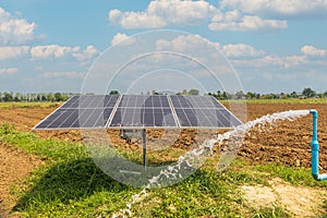 Solar panel for waterpump in agricultural field