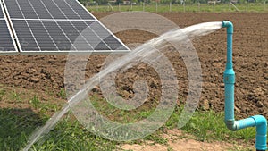 Solar panel for waterpump in agricultural field