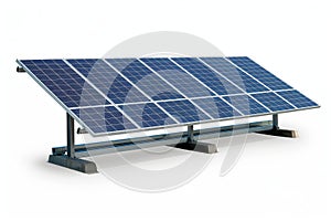 Solar Panel on White Background