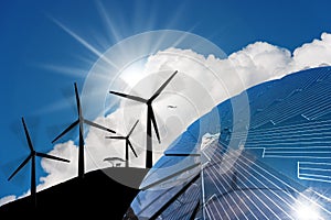 Solar Panel and Wind Turbines