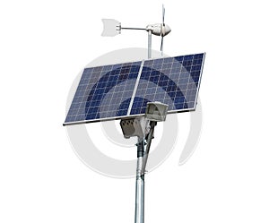 Solar panel and windmill